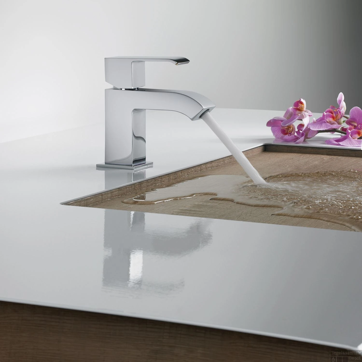 Wastafelkraan Cuadro-Tres 106103 Chroom 3 Wastafelkraan Cuadro-Tres 106103 Chroom