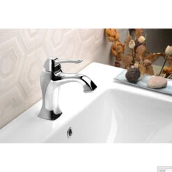 Wastafelmengkraan Sapho Dreamart 1-hendel Uitloop Gebogen 17.8 Cm Chroom -Badkamermeubels da002 wastafelmengkraan sapho dreamart 1 hendel uitloop gebogen 17.8 cm chroom 4