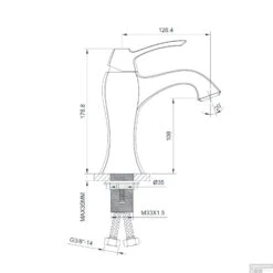Wastafelmengkraan Sapho Dreamart 1-hendel Uitloop Gebogen 17.8 Cm Chroom -Badkamermeubels da002 wastafelmengkraan sapho dreamart 1 hendel uitloop gebogen 17.8 cm chroom 7