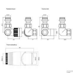 Design Aansluitset Radiator Plieger Como Universeel Dubbel Haaks Chroom -Badkamermeubels design aansluitset radiator plieger como universeel dubbel haaks chroom tech