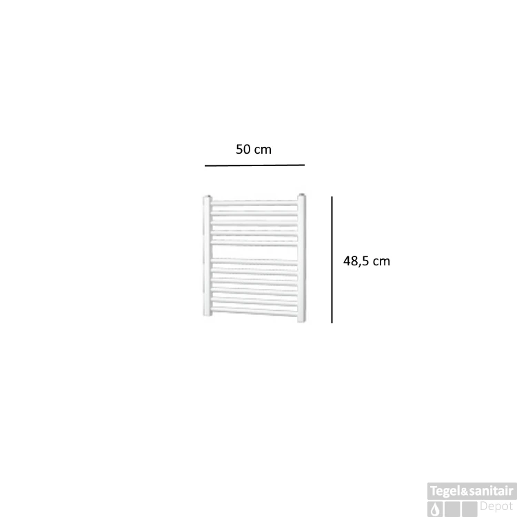 Designradiator Plieger Quadro 204 Watt Zijaansluiting 48,5x50 Cm Wit 4 Designradiator Plieger Quadro 204 Watt Zijaansluiting 48,5x50 Cm Wit - Afbeelding 2