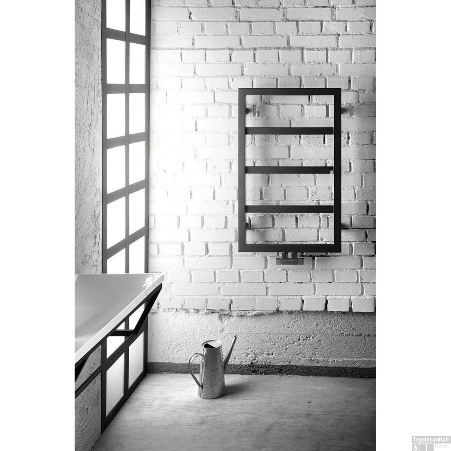 Designradiator Sapho Denali 55x133.6 Cm 411W Antraciet 4 Designradiator Sapho Denali 55x133.6 Cm 411W Antraciet - Afbeelding 2