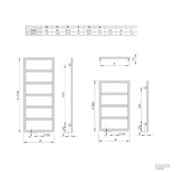Designradiator Sapho Denali 55x133.6 Cm 411W Antraciet 11 Designradiator Sapho Denali 55x133.6 Cm 411W Antraciet -Badkamermeubels dn613a designradiator sapho denali 55x133.6 cm 411w antraciet 4