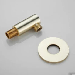 Doucheaansluiting Wand Boss & Wessing Plus Mat Goud -Badkamermeubels doucheaansluiting wand boss wessing plus mat goud 3