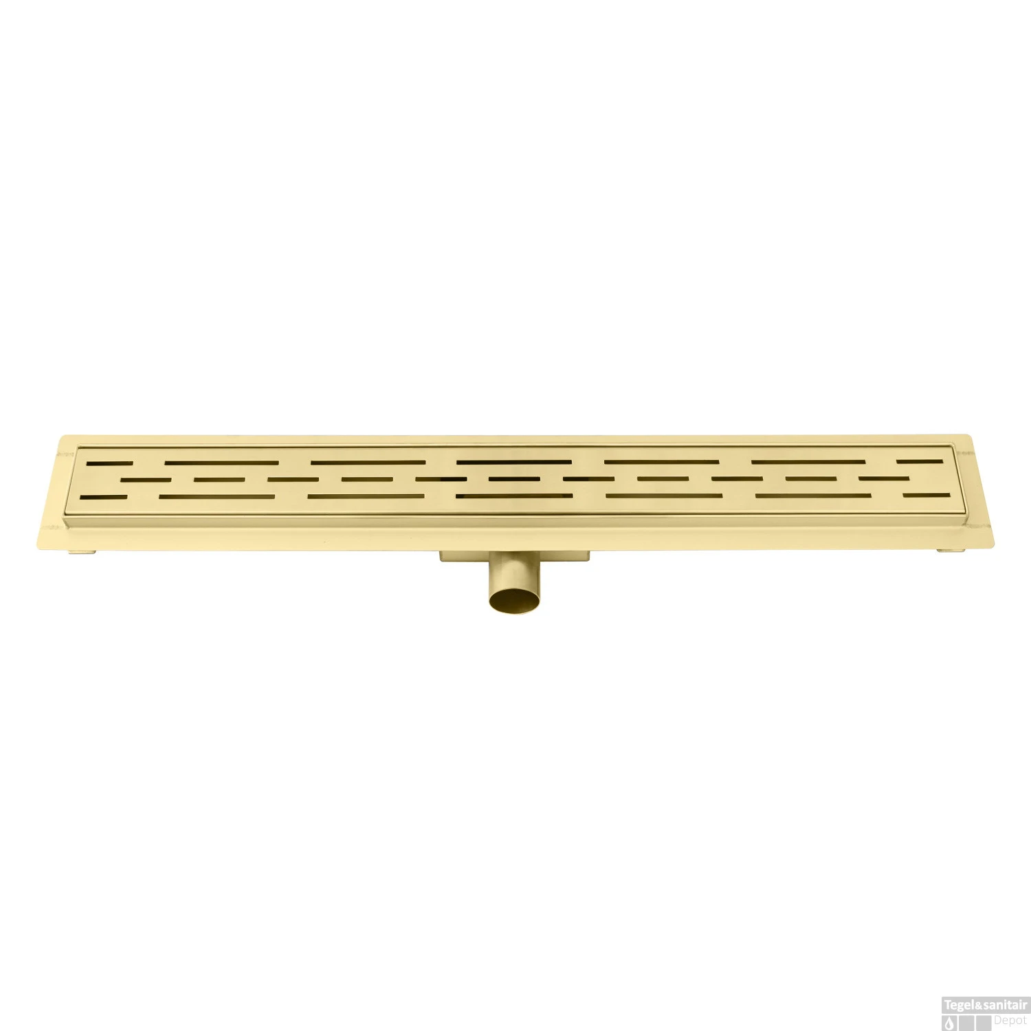 Douchegoot Best Design Nancy Met Flens 100x7x7 Cm RVS Mat Goud