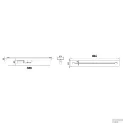 Douchegoot Boss & Wessing Colorato 80 Cm RVS Mat Zwart -Badkamermeubels douchegoot boss wessing lusso 80 cm rvs mat zwart tech