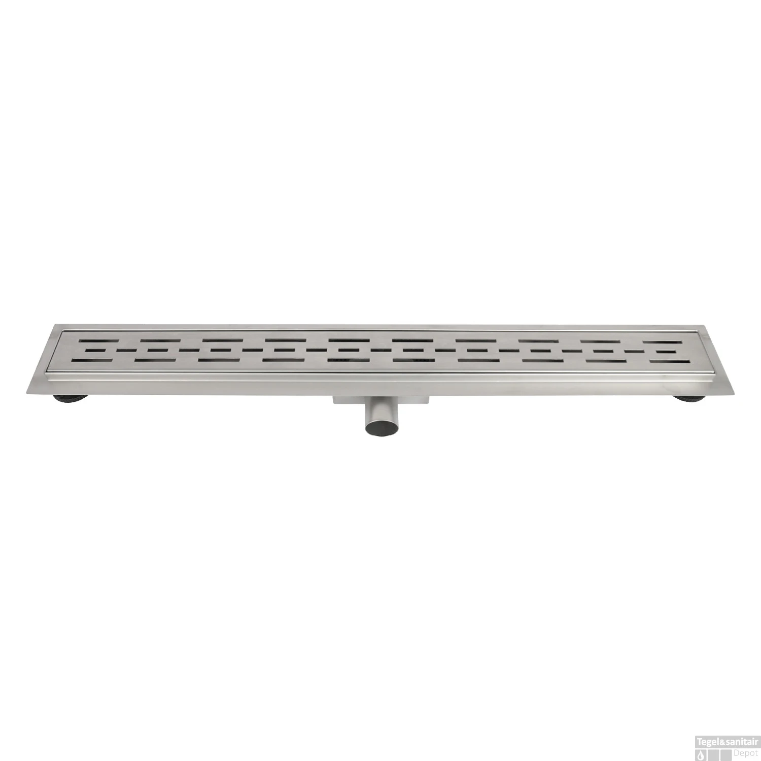 Douchegoot Differnz RVS Met Flens 90x7x7cm Rvs