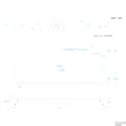 Douchegoot Differnz RVS Met Flens 90x7x7cm Rvs -Badkamermeubels douchegoot differnz rvs met flens 90x7x7cm rvs tech