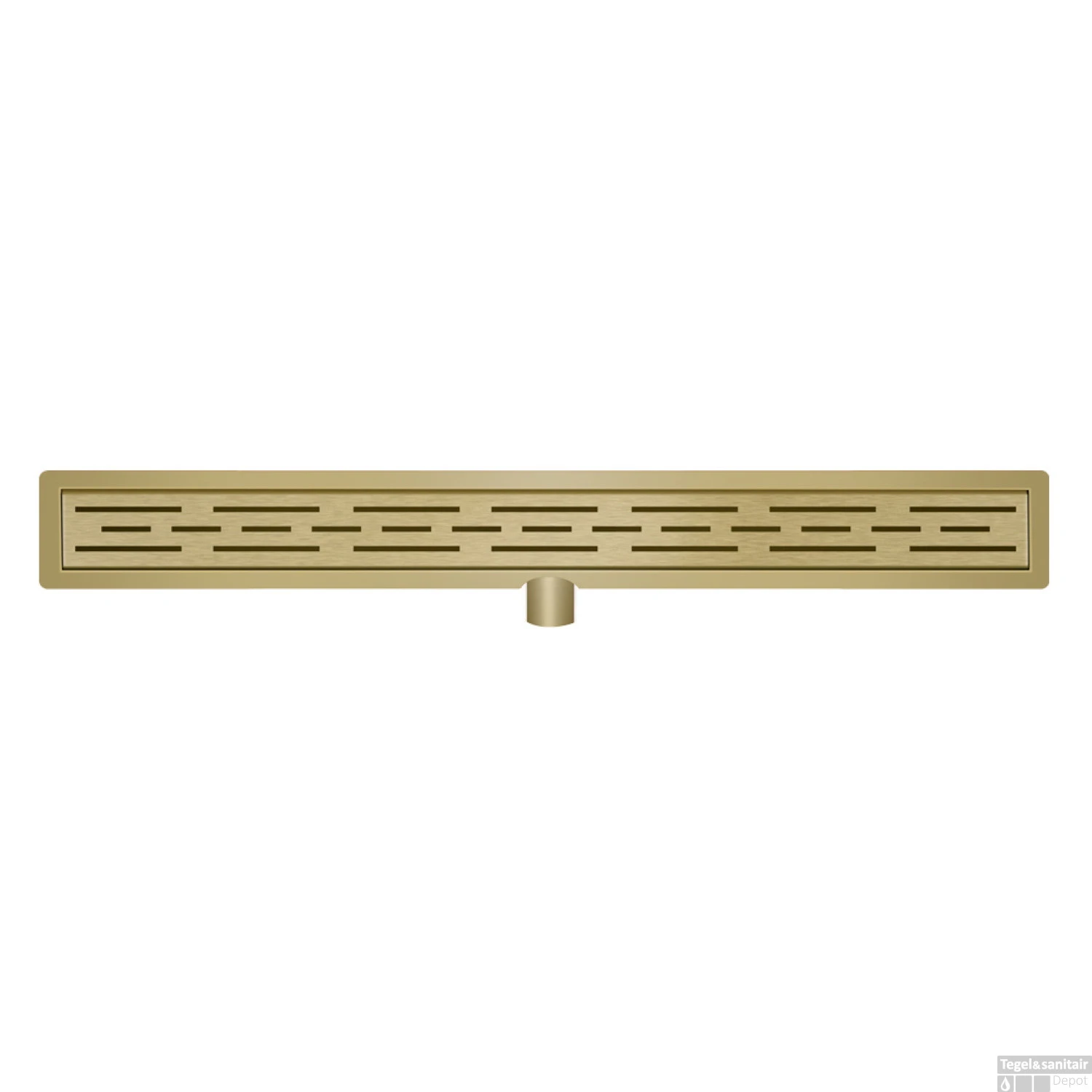 Douchegoot Wiesbaden Met Flens 100x7cm 6.7cm Diep Geborsteld Messing Goud 3 Douchegoot Wiesbaden Met Flens 100x7cm 6.7cm Diep Geborsteld Messing Goud