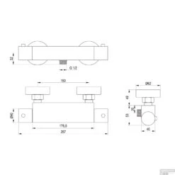 Douchekraan Brauer Gold Edition Opbouw Thermostatisch Geborsteld Goud 5 Douchekraan Brauer Gold Edition Opbouw Thermostatisch Geborsteld Goud -Badkamermeubels douchekraan brauer gold edition opbouw thermostatisch geborsteld goud tech