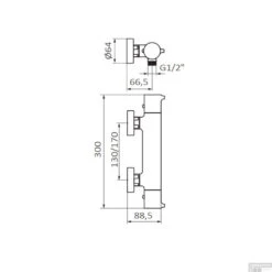 Douchekraan GRB Time Thermostatisch Anti-Kalk Messing Chroom (zonder Handdoucheset) 5 Douchekraan GRB Time Thermostatisch Anti-Kalk Messing Chroom (zonder Handdoucheset) -Badkamermeubels douchekraan grb time thermostatisch anti kalk messing chroom zonder handdoucheset tech