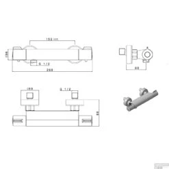 Douchekraan Thermostatisch Plieger Comfort New HOH 15 Cm Chroom 5 Douchekraan Thermostatisch Plieger Comfort New HOH 15 Cm Chroom -Badkamermeubels douchekraan thermostatisch plieger comfort new hoh 15 cm chroom tech