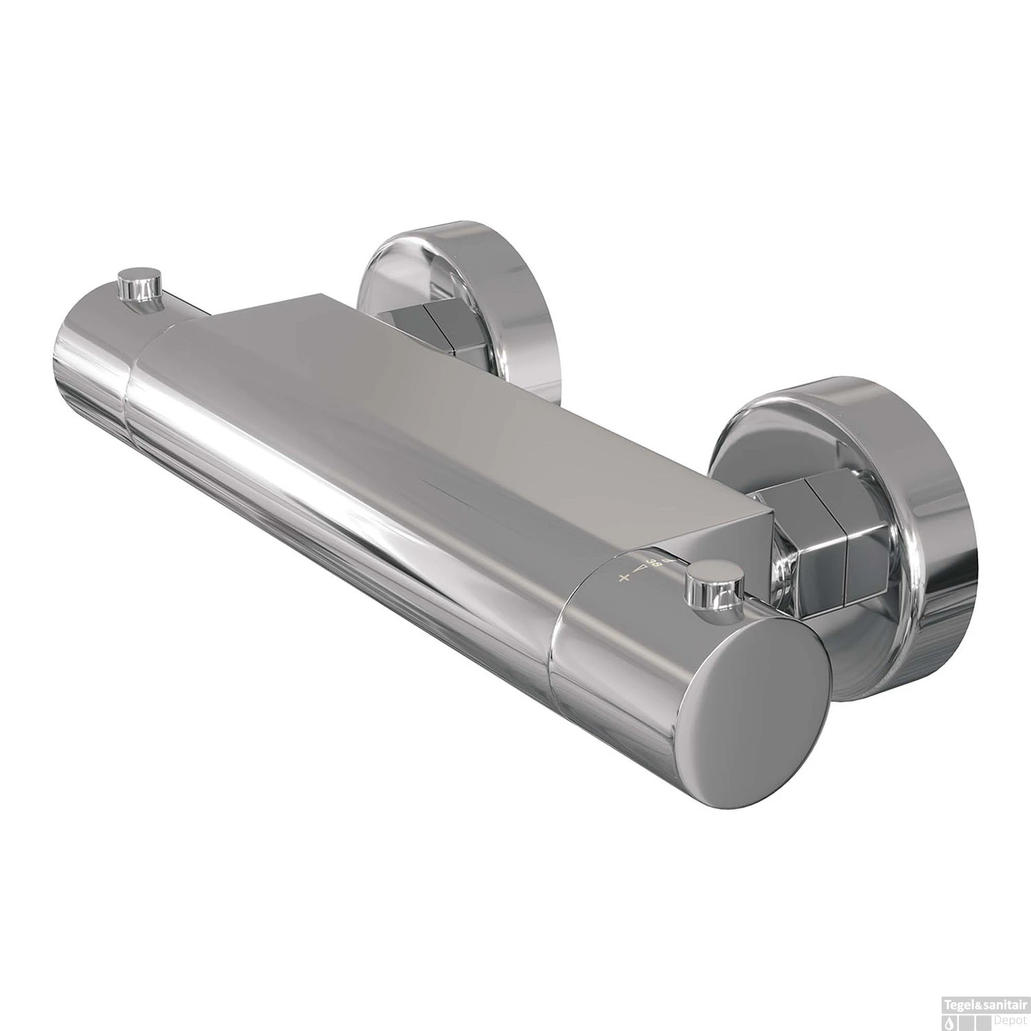 Douchekraanset Brauer Chrome Edition Opbouw Met Glijstang En Ronde Handdouche Chroom - Afbeelding 4