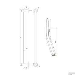 Douchekraanset Brauer Gold Carving Opbouw Met Glijstang En Ronde Handdouche Geborsteld Goud -Badkamermeubels douchekraanset brauer gold carving opbouw met glijstang en ronde handdouche geborsteld goud tec