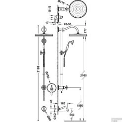 Douchekraanset Tres Clasic Inbouw Mengkraan 3-Wegs Verouderd Messing -Badkamermeubels douchekraanset tres clasic inbouw mengkraan 3 wegs verouderd messing tech