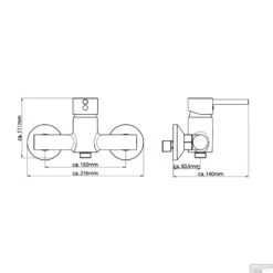 Douchemengkraan Schutte Laurana Chroom 5 Douchemengkraan Schutte Laurana Chroom -Badkamermeubels douchemengkraan schutte laurana chroom tech