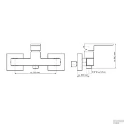 Douchemengkraan Schutte Tokyo II Chroom -Badkamermeubels douchemengkraan schutte tokyo ii chroom tech
