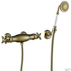 Douchemengkraan Tres Clasic Incl Handdouche Verouderd Messing