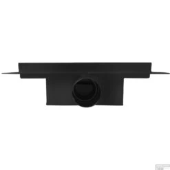 Doucheput Wiesbaden Met Flens En Zijuitlaat 15x15 Cm Mat Zwart -Badkamermeubels doucheput wiesbaden met flens en zijuitlaat 15x15 cm mat zwart