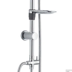 BWS Regendouche | Tondo | Met Zeephouder | 20cm Strotdouche | Chroom | Opbouw (Excl. Mengkraan) 8 BWS Regendouche | Tondo | Met Zeephouder | 20cm Strotdouche | Chroom | Opbouw (Excl. Mengkraan) -Badkamermeubels doucheset boss wessing tondo met zeeplegger excl thermostaatkraan detail