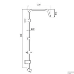 BWS Regendouche | Tondo | Met Zeephouder | 20cm Strotdouche | Chroom | Opbouw (Excl. Mengkraan) 11 BWS Regendouche | Tondo | Met Zeephouder | 20cm Strotdouche | Chroom | Opbouw (Excl. Mengkraan) -Badkamermeubels doucheset boss wessing tondo met zeeplegger excl thermostaatkraan tech