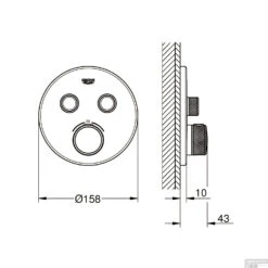 Douchethermostaat Grohe Grohtherm Smartcontrol Afdekset Met Omstel Rond Chroom 11 Douchethermostaat Grohe Grohtherm Smartcontrol Afdekset Met Omstel Rond Chroom -Badkamermeubels douchethermostaat grohe grohtherm smartcontrol afdekset met omstel rond chroom tech