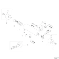 Douchethermostaat Wiesbaden Cool Touch Geborsteld Staal RVS 7 Douchethermostaat Wiesbaden Cool Touch Geborsteld Staal RVS -Badkamermeubels douchethermostaat wiesbaden cool touch geborsteld staal onderdelen