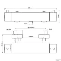 Douchethermostaat Wiesbaden Cool Touch Geborsteld Staal RVS 6 Douchethermostaat Wiesbaden Cool Touch Geborsteld Staal RVS -Badkamermeubels douchethermostaat wiesbaden cool touch geborsteld staal tech