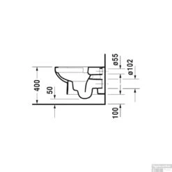 Duravit DuraStyle Basic Wandcloset Diepspoel 36.5x54x35 Cm Keramiek Glanzend Wit -Badkamermeubels duravit durastyle basic wandcloset diepspoel 36.5x54x35 cm keramiek glanzend wit tech2