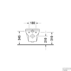 Duravit DuraStyle Basic Wandcloset Diepspoel 36.5x54x35 Cm Keramiek Glanzend Wit -Badkamermeubels duravit durastyle basic wandcloset diepspoel 36.5x54x35 cm keramiek glanzend wit tech3