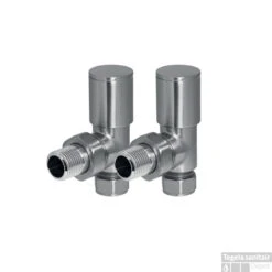 EH Design Radiator Kraantjes Haaks Gepolijst RVS