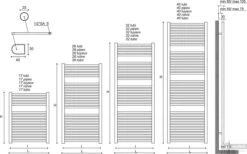 Elara Sierradiator Antraciet 766x600 M/o Aansl.