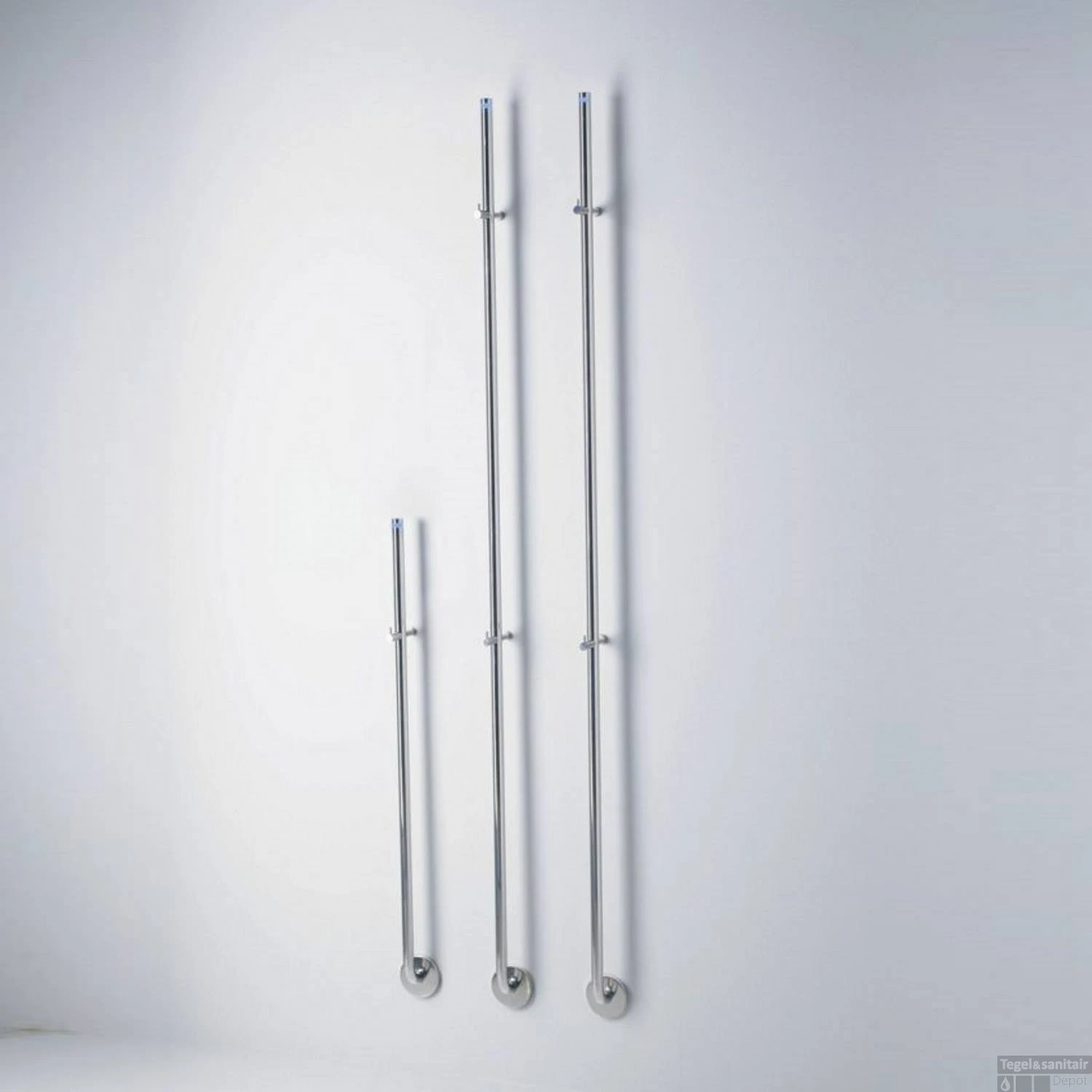 Elektrische Radiator Stick Instamat Jay 175 Cm 29W Geborsteld RVS