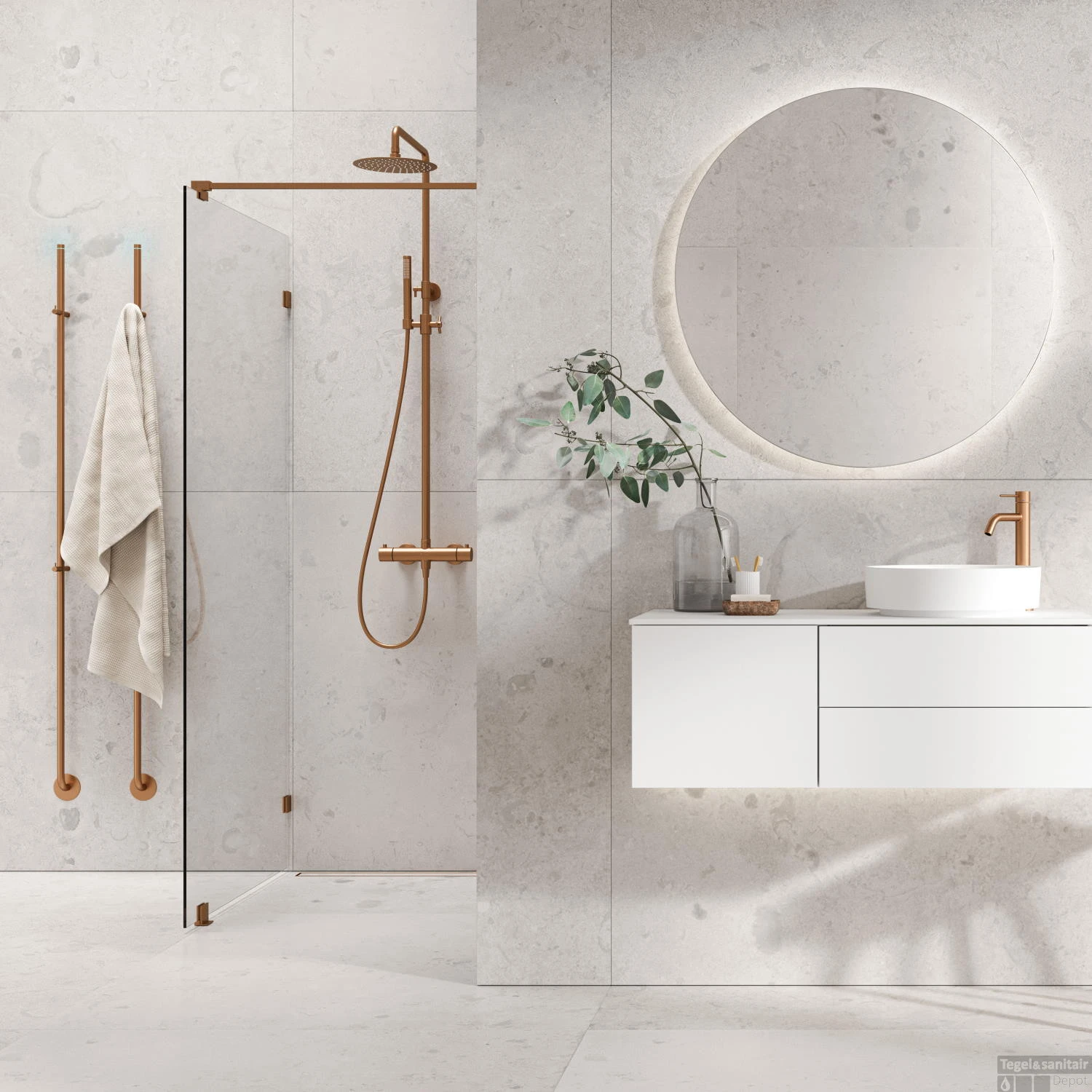 Elektrische Radiator Stick Instamat Jay 175 Cm 29W Geborsteld Brons 6 Elektrische Radiator Stick Instamat Jay 175 Cm 29W Geborsteld Brons - Afbeelding 4