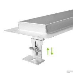 Mat Zwarte RVS Douchegoot Flens Met Uitneembaar Sifon 70x7cm 6,7cm Diep MAT ZWART ROOSTER 12 Mat Zwarte RVS Douchegoot Flens Met Uitneembaar Sifon 70x7cm 6,7cm Diep MAT ZWART ROOSTER -Badkamermeubels flens design rooster mat zwart 3