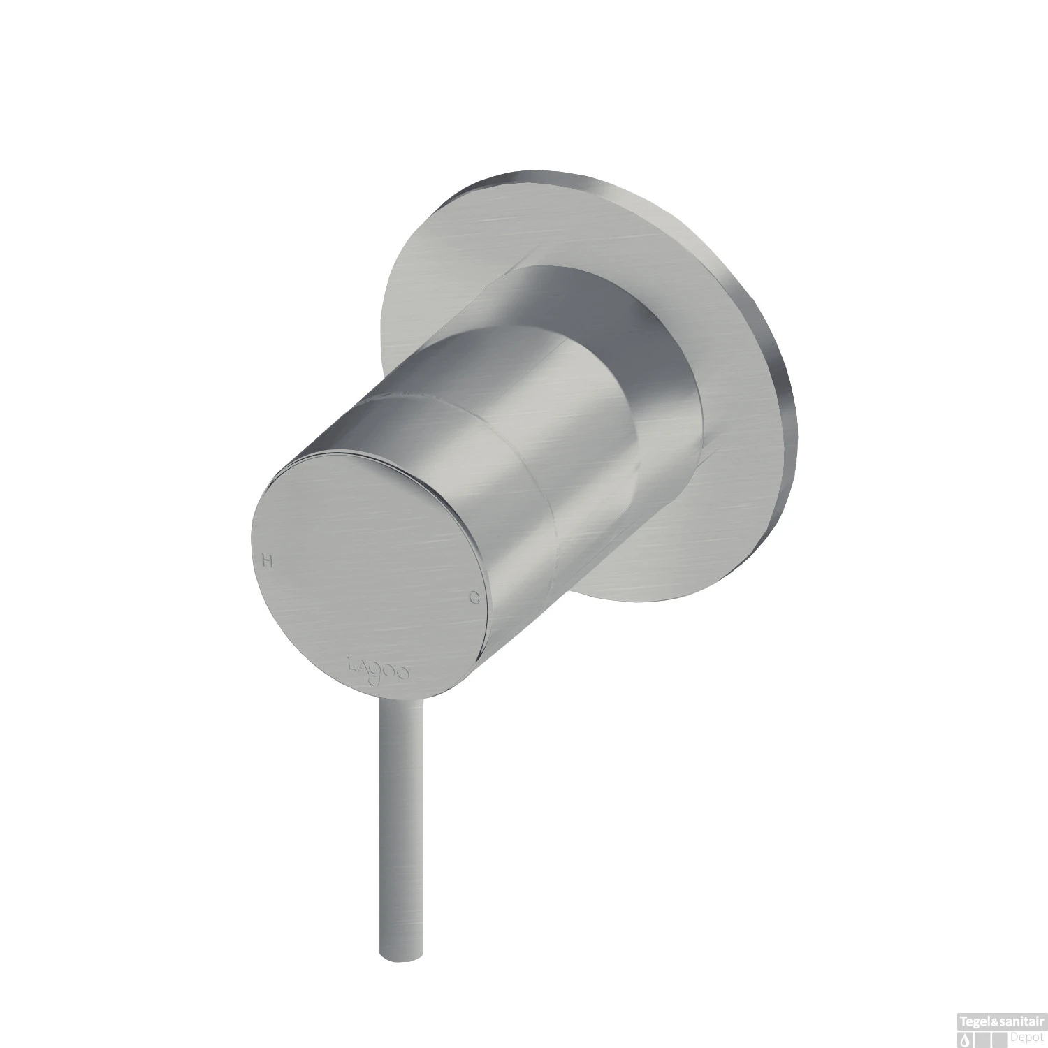 Inbouw Douchemengkraan Lagoo Garda Hendel Messing Geborsteld Nikkel 3 Inbouw Douchemengkraan Lagoo Garda Hendel Messing Geborsteld Nikkel