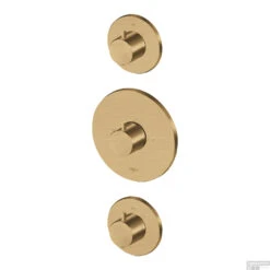 Inbouw Thermostaat Lagoo Garda Met 2 Stopkranen Geborsteld Goud