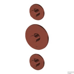 Inbouw Thermostaat Lagoo Garda Met 2-weg Omstel En Stopkraan Geborsteld Koper