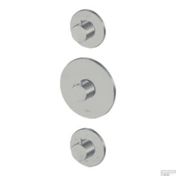 Inbouw Thermostaat Lagoo Garda Met 3-weg Omstel En Stopkraan Geborsteld Nikkel