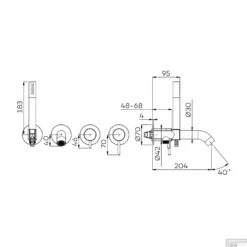 Inbouw Douche/Badmengkraan Lagoo Garda Met Omstel En Handdoucheset Messing Chroom 5 Inbouw Douche/Badmengkraan Lagoo Garda Met Omstel En Handdoucheset Messing Chroom -Badkamermeubels g3206 tech