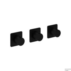 Inbouw Douchekraan Hotbath Gal Thermostaatkraan Met 2 Stopkranen Mat Zwart