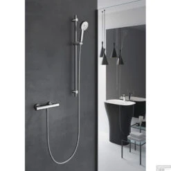 Douchethermostaat Hotbath Gringo Onderaansluiting 2-knop Chroom -Badkamermeubels gr008cr douchethermostaat hotbath gringo onderaansluiting 2 knop chroom 2