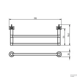 Handdoekhouder Voor Radiatoren Haceka Adoria 39,8x15,7 Cm Verchroomd Messing 7 Handdoekhouder Voor Radiatoren Haceka Adoria 39,8x15,7 Cm Verchroomd Messing -Badkamermeubels handdoekhouder haceka adoria oase tech