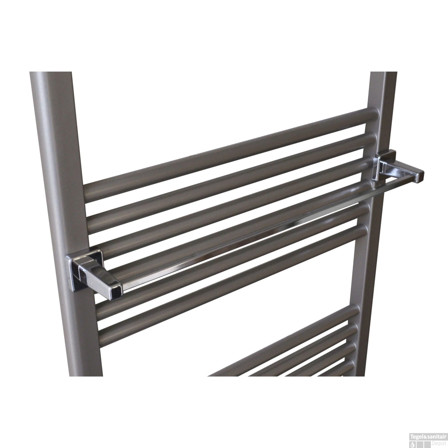 Handdoekhouder Sanicare Magnetisch Inkortbaar 60cm Vierkant Wit 4 Handdoekhouder Sanicare Magnetisch Inkortbaar 60cm Vierkant Wit - Afbeelding 2