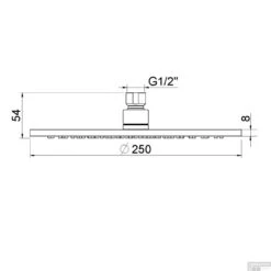 Hoofddouche Boss & Wessing Cemal Rond 25x0,8 Cm Antikalk Chroom 5 Hoofddouche Boss & Wessing Cemal Rond 25x0,8 Cm Antikalk Chroom -Badkamermeubels hoofddouche boss wessing cemal rond 15x0 8 cm antikalk chroom tech