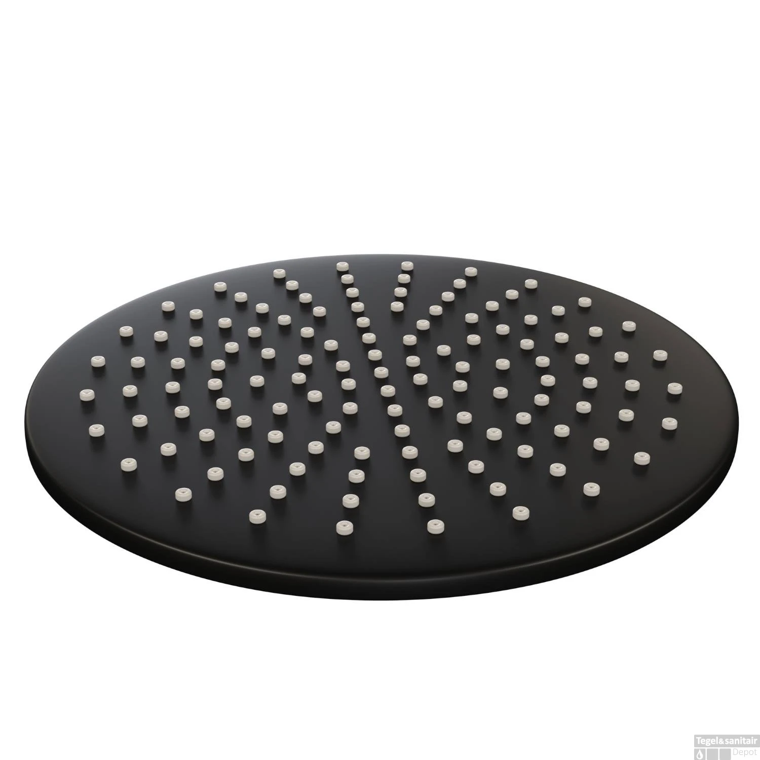 Hoofddouche Brauer Black Rond 30 Cm Mat Zwart