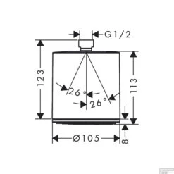 Hoofddouche HansGrohe Pulsify S 105 1 Jet Zonder Wandaansluiting Mat Wit -Badkamermeubels hoofddouche hansgrohe pulsify s 105 1 jet zonder wandaansluiting tech 2