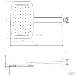 Hoofddouche Met Waterval Wiesbaden Met Douchearm 40.4x25.4 Cm Chroom -Badkamermeubels hoofddouche met waterval wiesbaden met douchearm 40.4x25.4 cm chroom 29.2854 tech