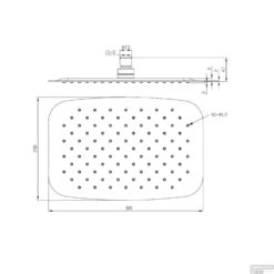 Hoofddouche Ovaal UFO Wiesbaden 30x20x2 Cm Chroom -Badkamermeubels hoofddouche ovaal ufo wiesbaden 30x20x0.2 cm chroom 29.2852 tech