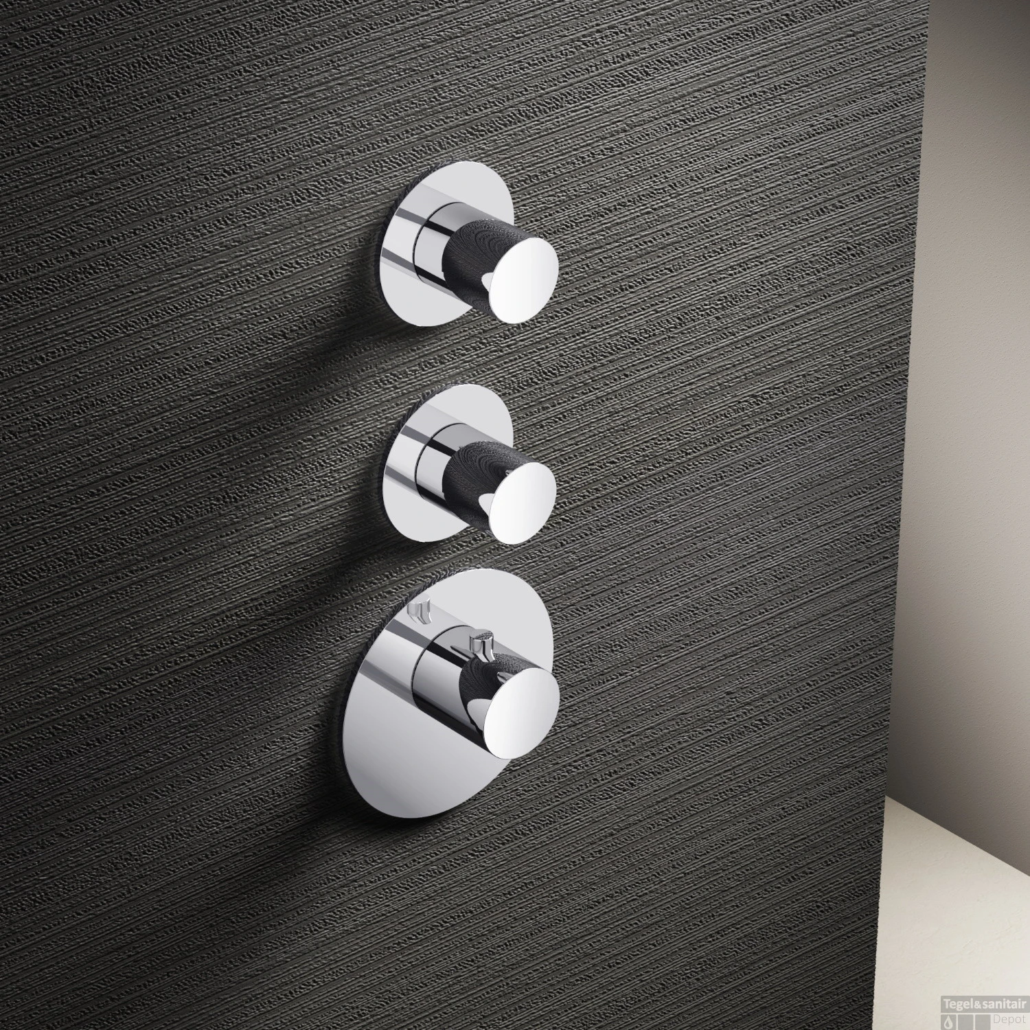 Hotbath Mate Afbouwdeel High Flow 2 Stopkranen Rond Chroom 3 Hotbath Mate Afbouwdeel High Flow 2 Stopkranen Rond Chroom